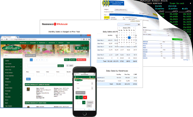 Screenshots of enterprise applications